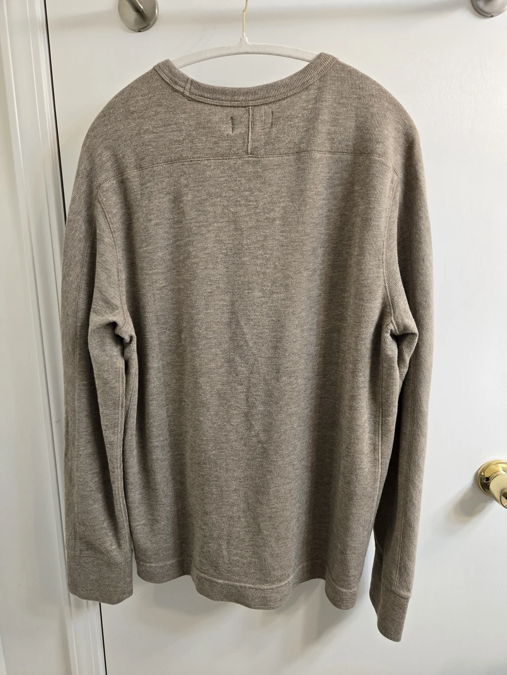 Banana Republic Men's Crewneck Sweater - Taupe Heather, Size L, NWT